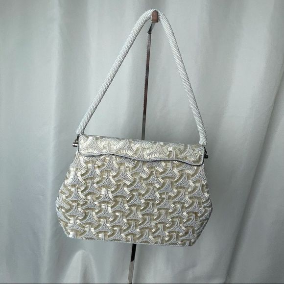 Vintage Hand Beaded Evening Hand Bag - Picture 1 of 12